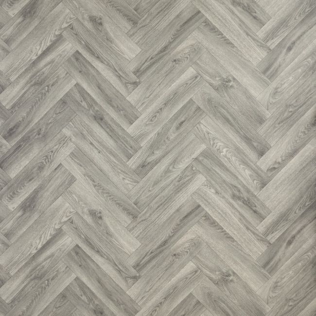 Spectrum Fulbourn Grey Oak Herringbone Sheet Vinyl Flooring