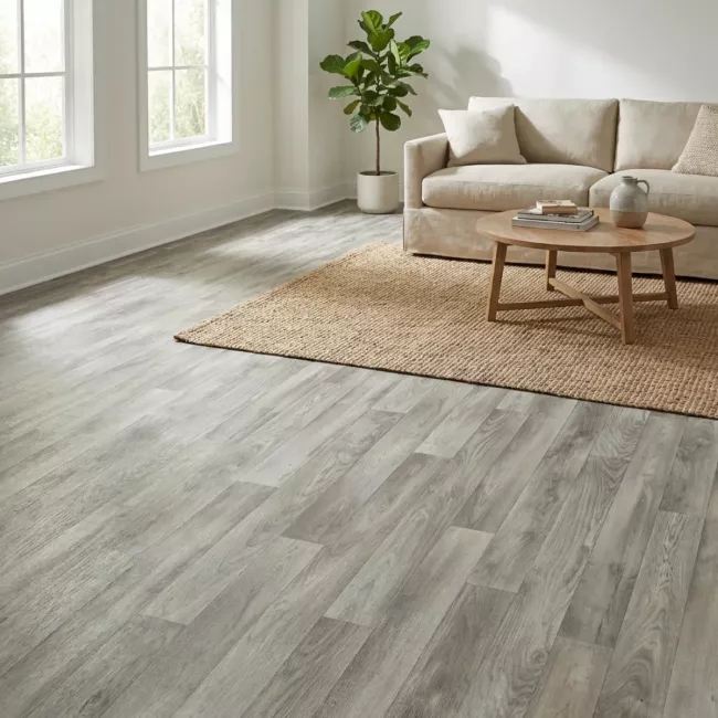 Spectrum Styal Grey Sawn Oak Sheet Vinyl Flooring
