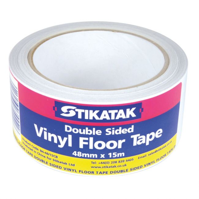 Stikatak Double Sided Vinyl Floor Tape 15m