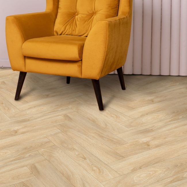 Tudor Mansions Hampton Parquet Felt Backed Vinyl Flooring 