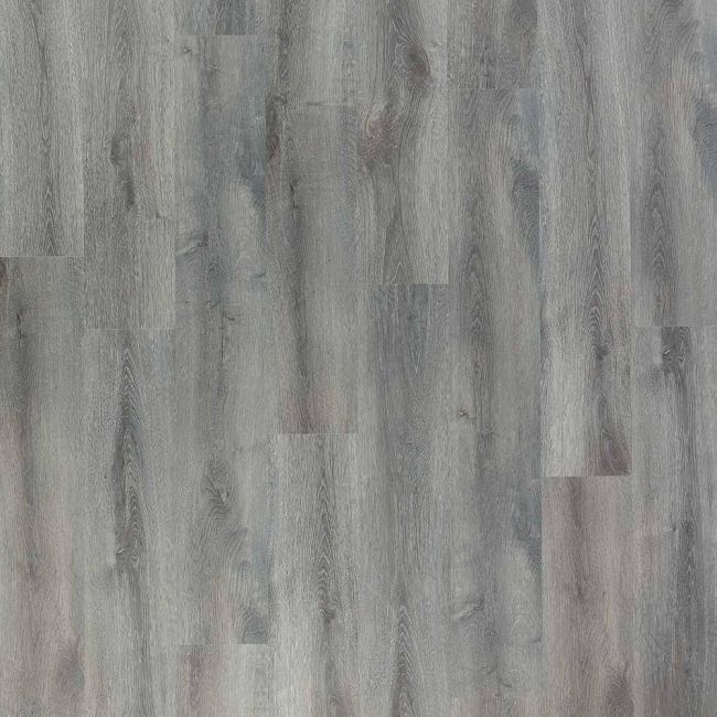 universal rigid click smoked cypress grey wood effect spc lvt with attached underlay and textured finish