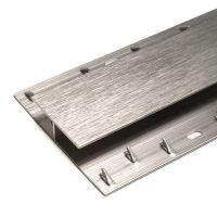 Premier Brushed Steel Double Door Threshold