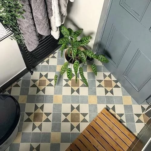 ERA Barlow sheet vinyl flooring in bathroom