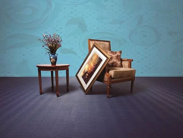 FANGIO CHEVRONS F1 - WOVEN VINYL SHEET FLOORING