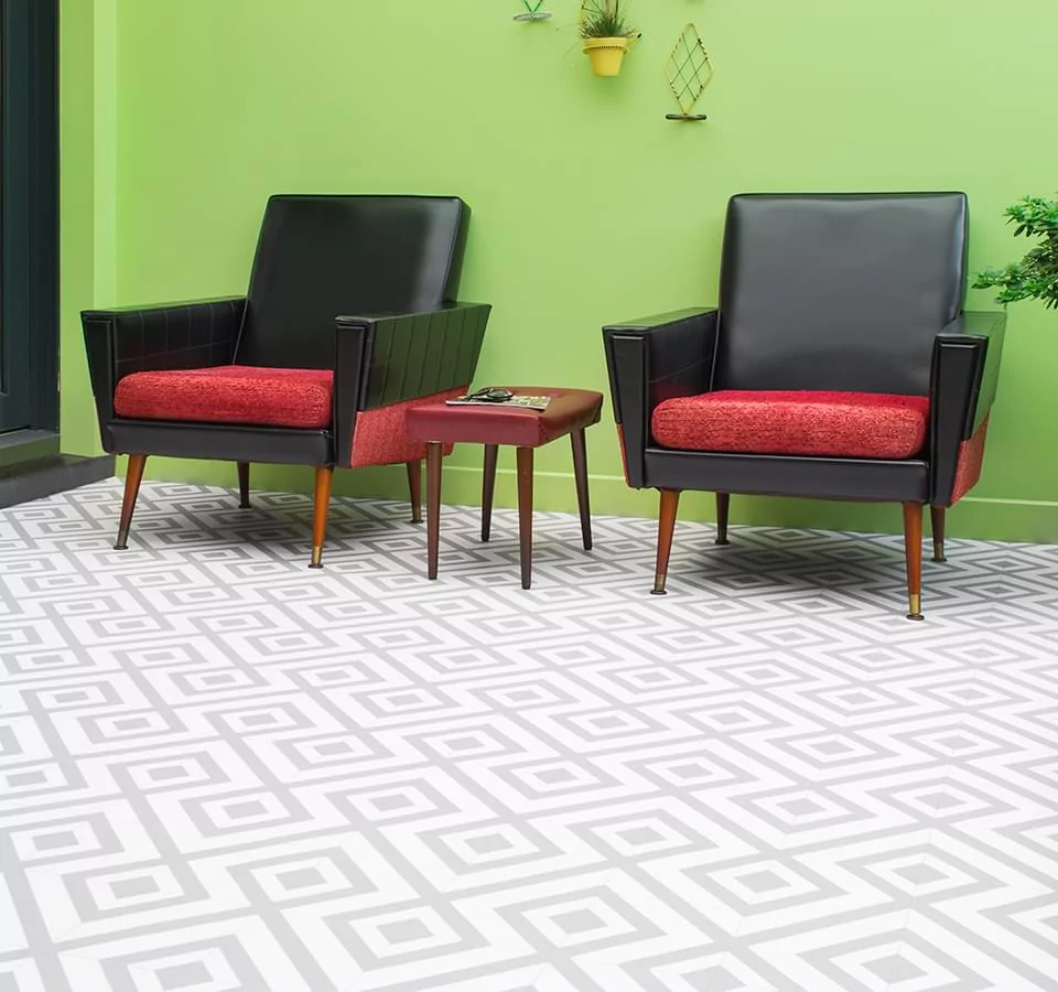 CAIRO 02 GEOMETRIC CUSHION VINYL FLOORING SHEET