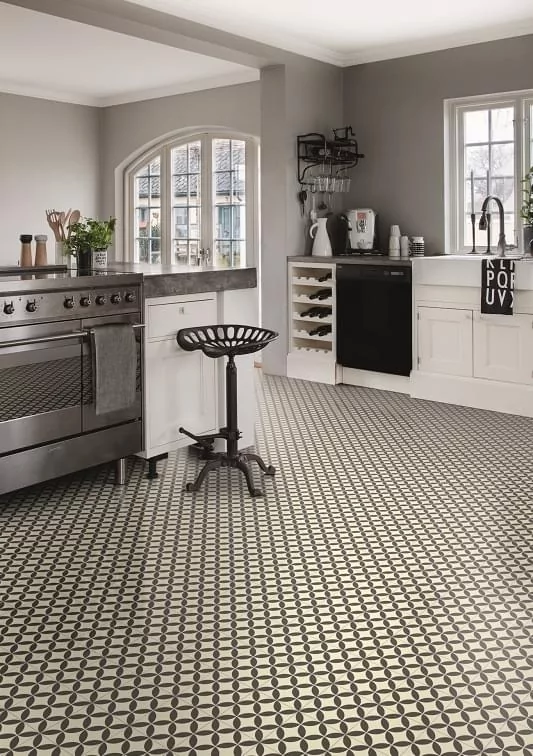 ceramic tile effect for kitchen floor
