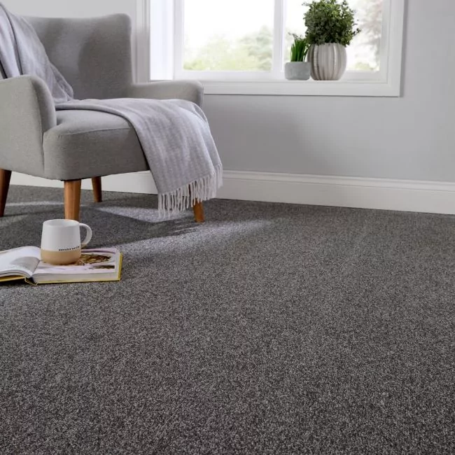 Dominance Grey Scale Twist Pile Carpet