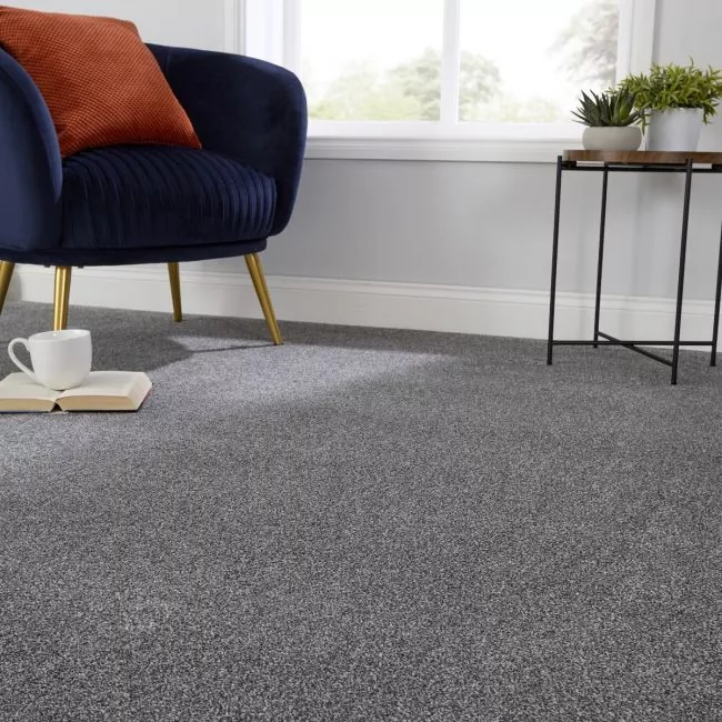 Grace Thunder Deep Pile Saxony Carpet