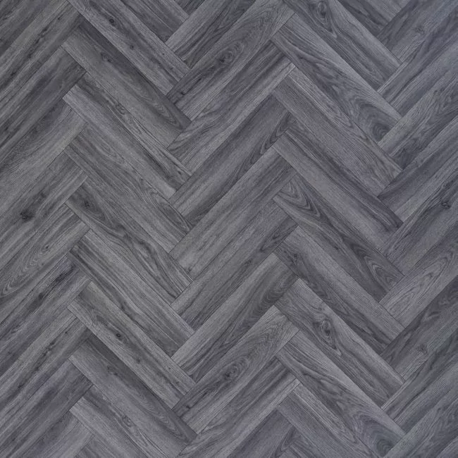 Cronus 50 Graphite Parquet 5mm Thick Vinyl Flooring