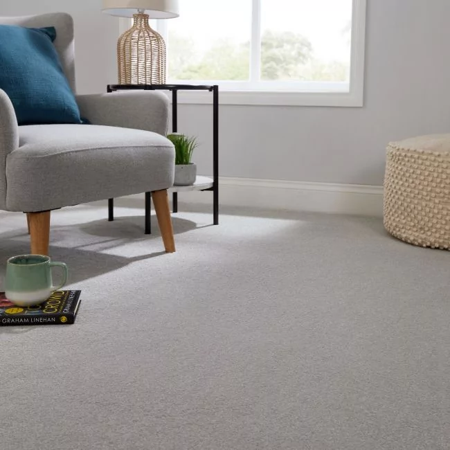 Joy Lime Mortar Luxury Saxony Carpet