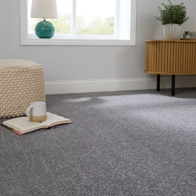 Leo Saxony Storm Cloud Deep Pile Carpet