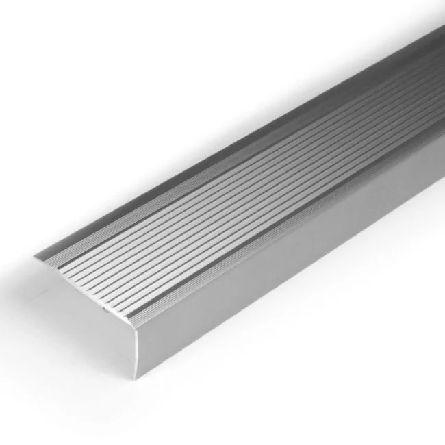 Matt Aluminium Self Adhesive Stair Nosing