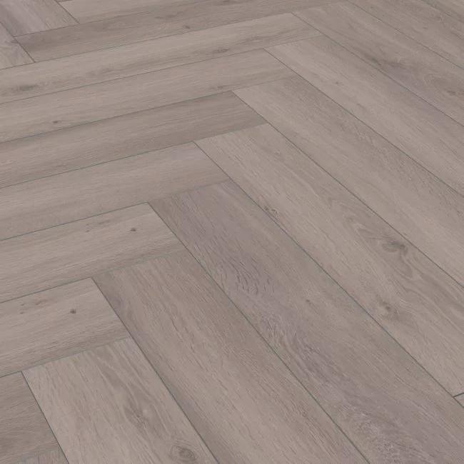New Forest Silver Oak Laminate Herringbone Flooring