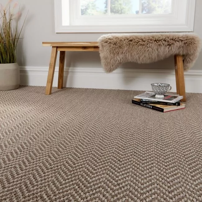 Pattern Play Taupey ZigZag Loop Pile Carpet