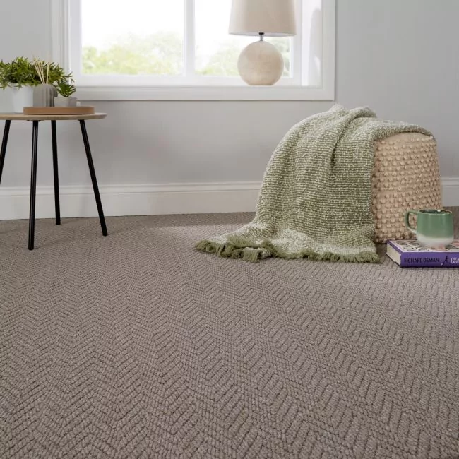 Resilience Coffee Herringbone Loop Carpet