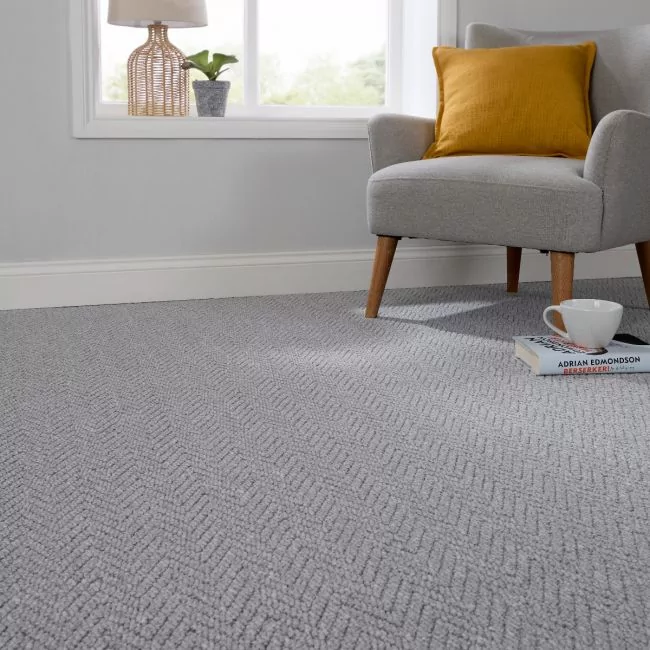 Resilience Ice Herringbone Loop Carpet