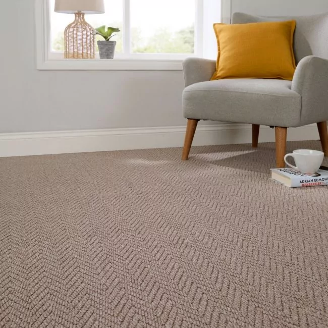 Resilience Latte Herringbone Loop Carpet