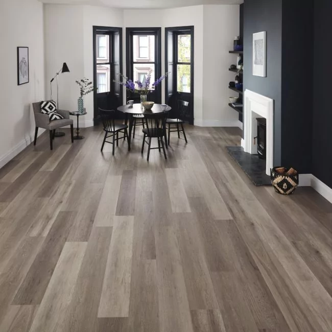 Karndean Van Gogh Rigid Core Washed Grey Ash RKP8104 Vinyl Floor Tiles