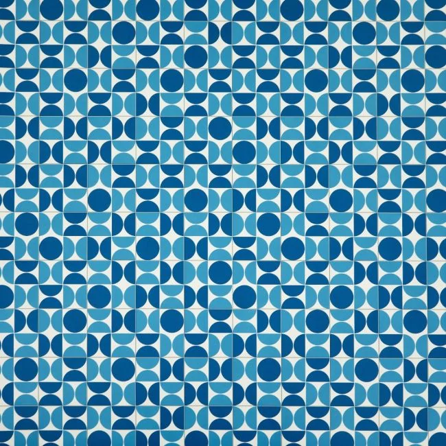 PopArt Sapphire Blue Sheet Vinyl Flooring