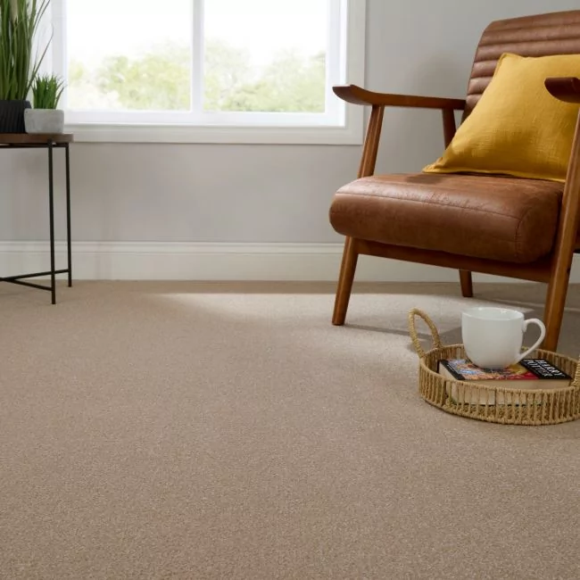 Saxonia Wheat Deep Pile Carpet