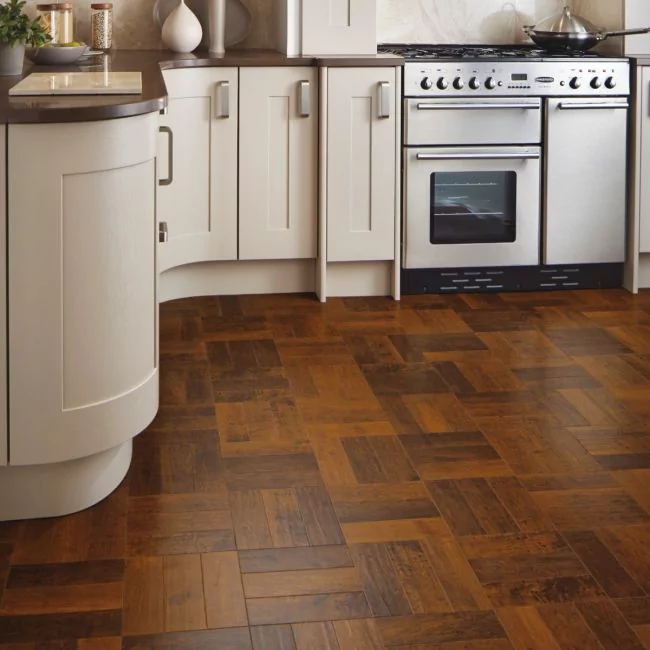 Karndean Art Select Spanish Cherry Parquet AP05 Luxury Vinyl Flooring