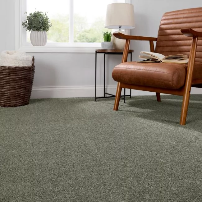 Splendour Fern Deep Pile Saxony Carpet