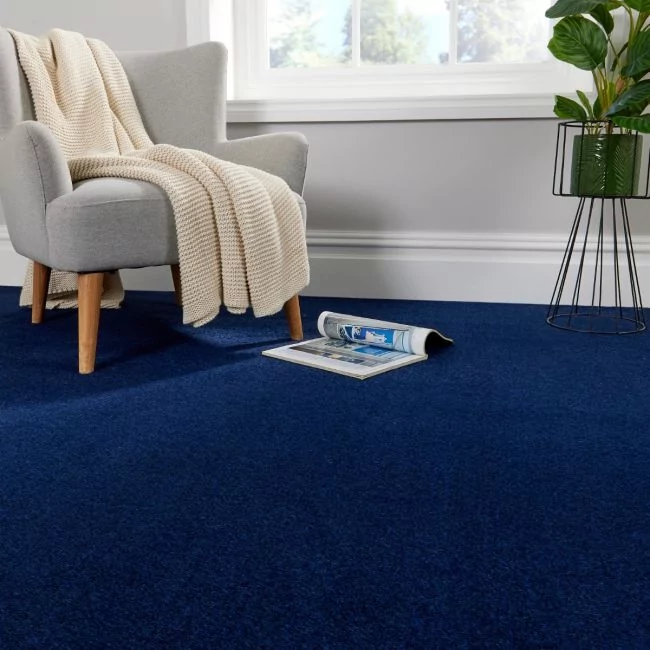 Walkover Navy Twist Pile Carpet