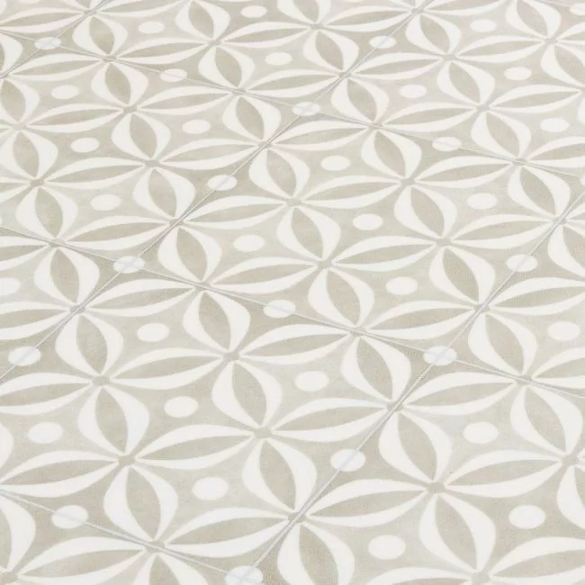 Beige And Neutral Toned Cement Tile Effect Vinyl Flooring Sheet Lino For Bathroom And Kitchen Floors Topaz Natural