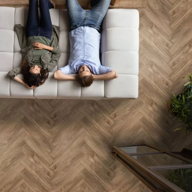 Tudor Mansions Bramhall Parquet Felt Backed Vinyl Flooring