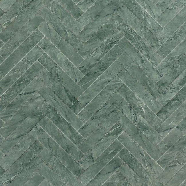 Carrara Verde Spina Sheet Vinyl Flooring