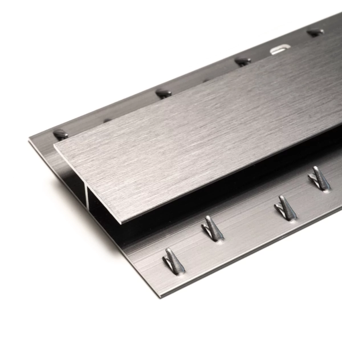 Premier Brushed Pewter Double Door Threshold