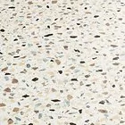 Terazzo Blue Brown And Ivory Cushioned Vinyl Flooring Lino Cocoa Granite