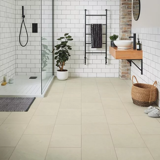 Karndean Knight Tile Ivory Riven Slate ST18 LVT