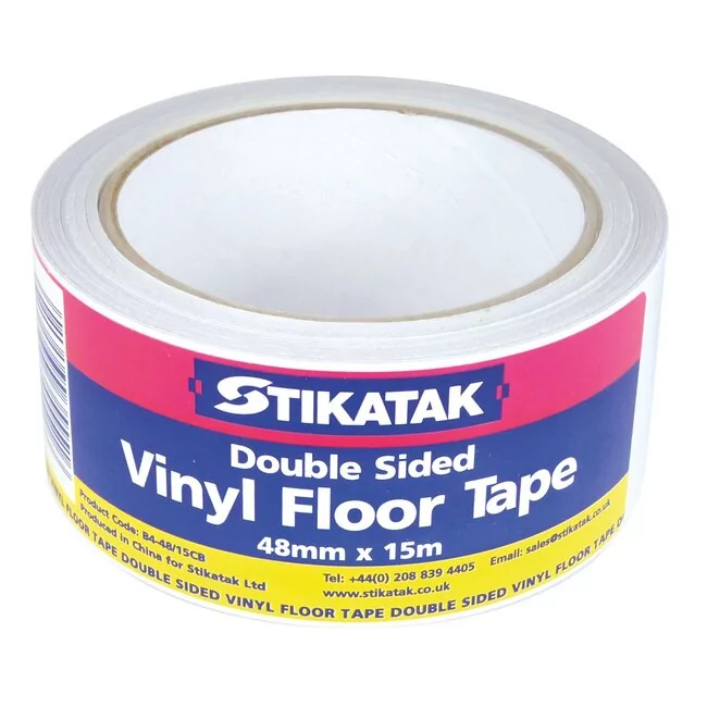 Stikatak Double Sided Vinyl Floor Tape 15m