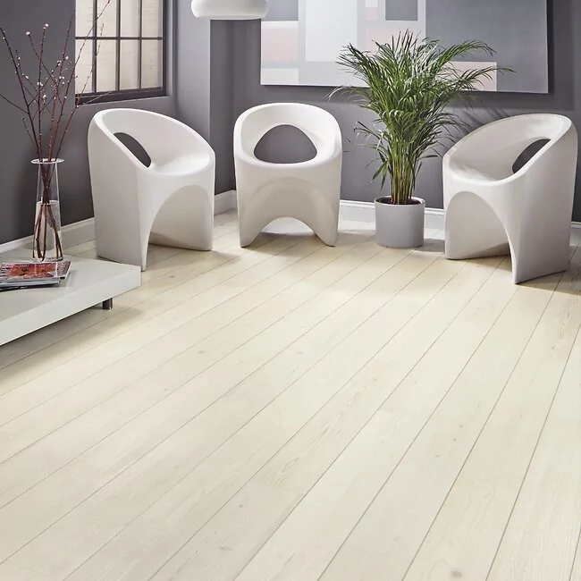 Fresh And White Washed Scandi Pine Glue Down Lvt Planks Karndean Knight Tile Kp132 For Open Plan Kitchens