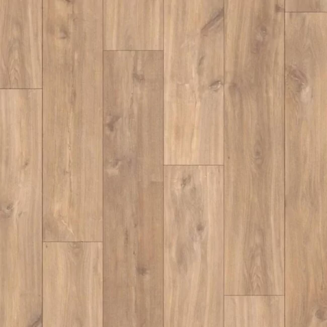Wood Effect Laminate Flooring With 4V Bevelled Groove And Smooth Finish Midnight Oak Natural Clm1487
