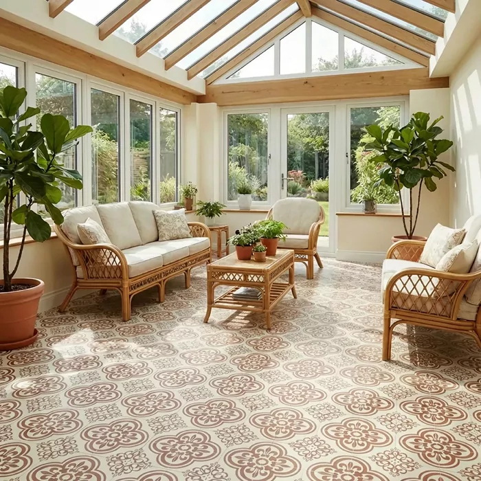 Emerald Terrazzo Cushioned Vinyl Flooring